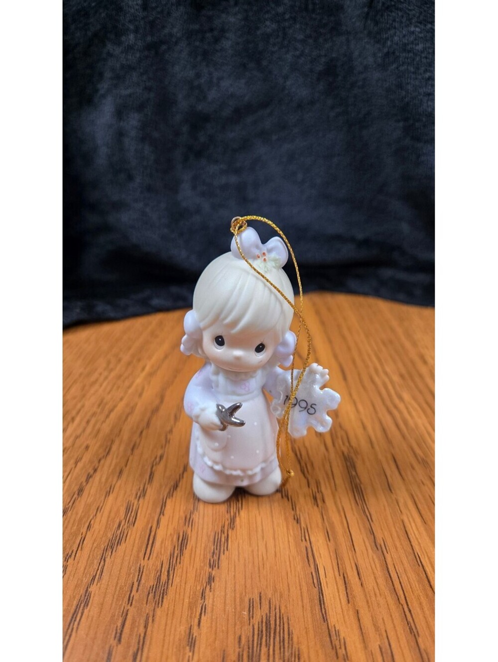 Precious Moments 1995 Porcelain Christmas Ornament Figurine